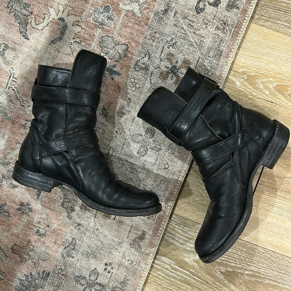 Fiorentini + Baker Eternity 713 Black Leather Biker Moto Boots - Picture 8 of 16